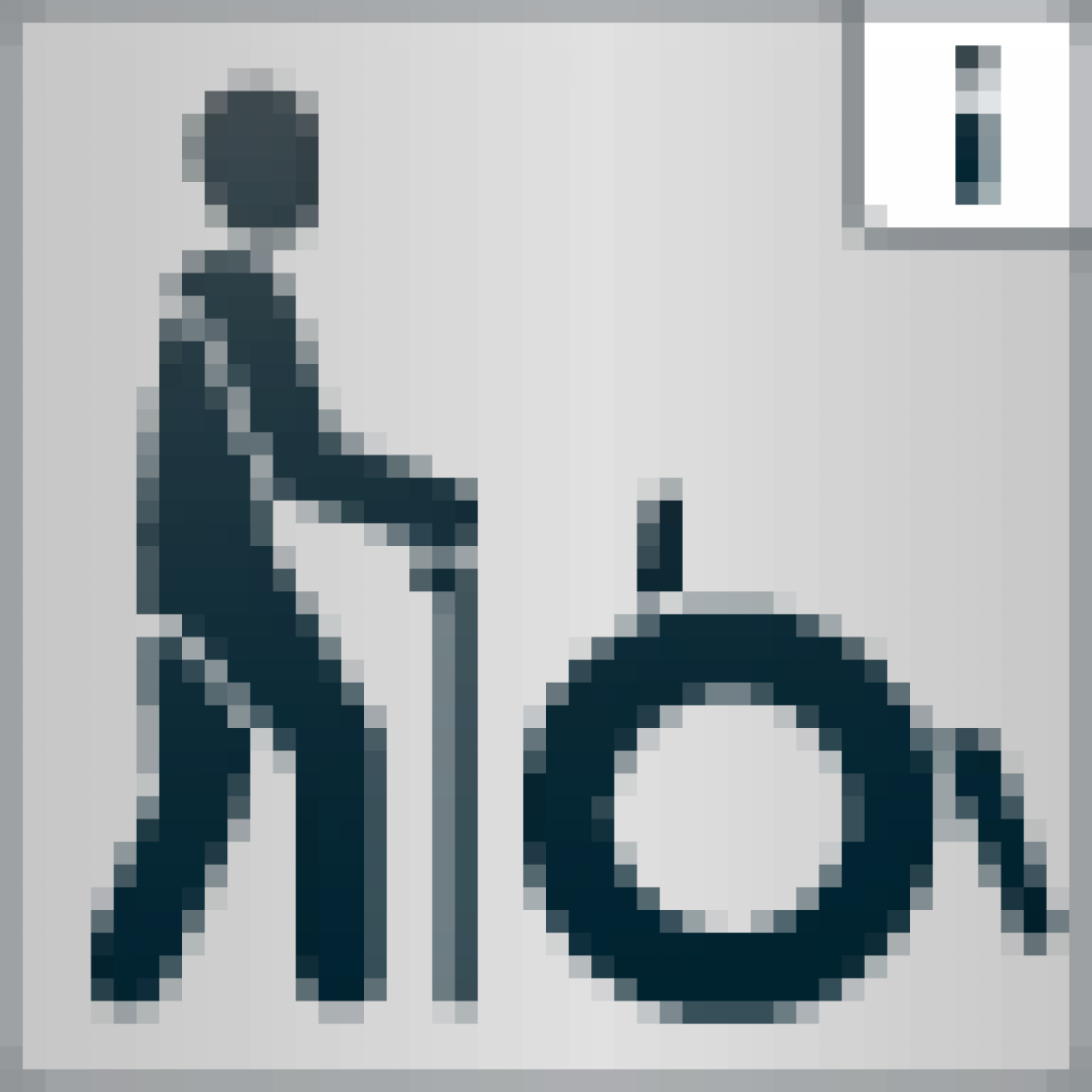 teilweise barrierefrei für Menschen mit Gehbehinderung